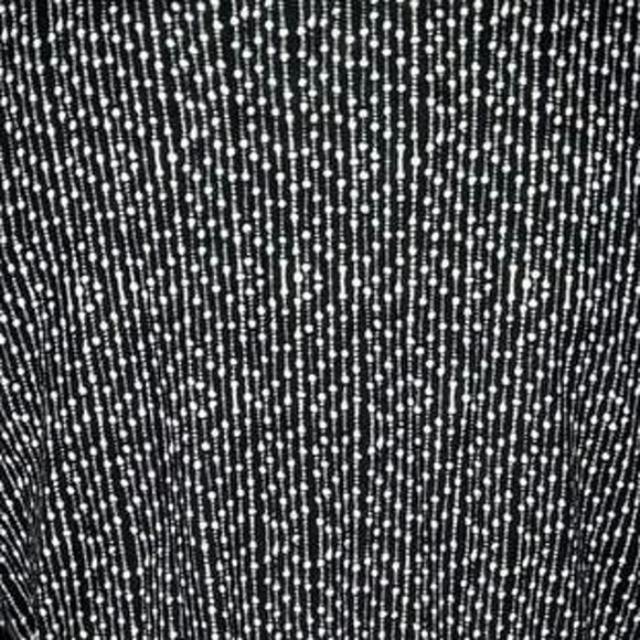 Garnet Hill Dress Womens Medium Black White Geometric Office Neutral Minimalist - Picture 6 of 8